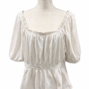 White Peasant Top